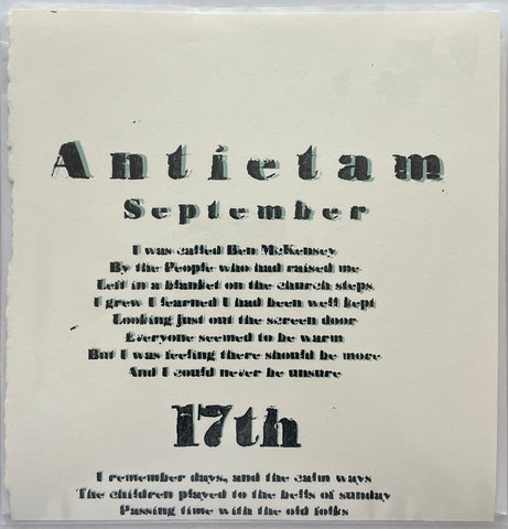 Antietam (Single 45) Silkscreen Cover