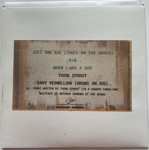 Just One Kid  bw/ When I Was A Boy   7" single (signed)